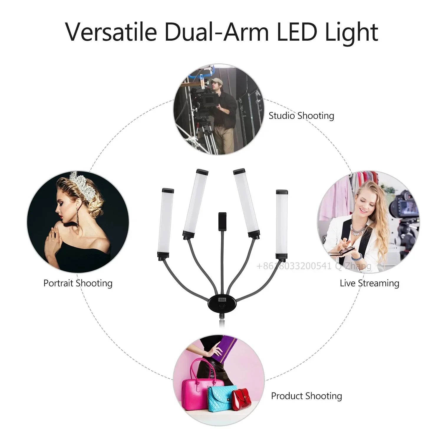 Eyelash Extension Videos - Lampada LED a Quattro Bracci Yidoblo