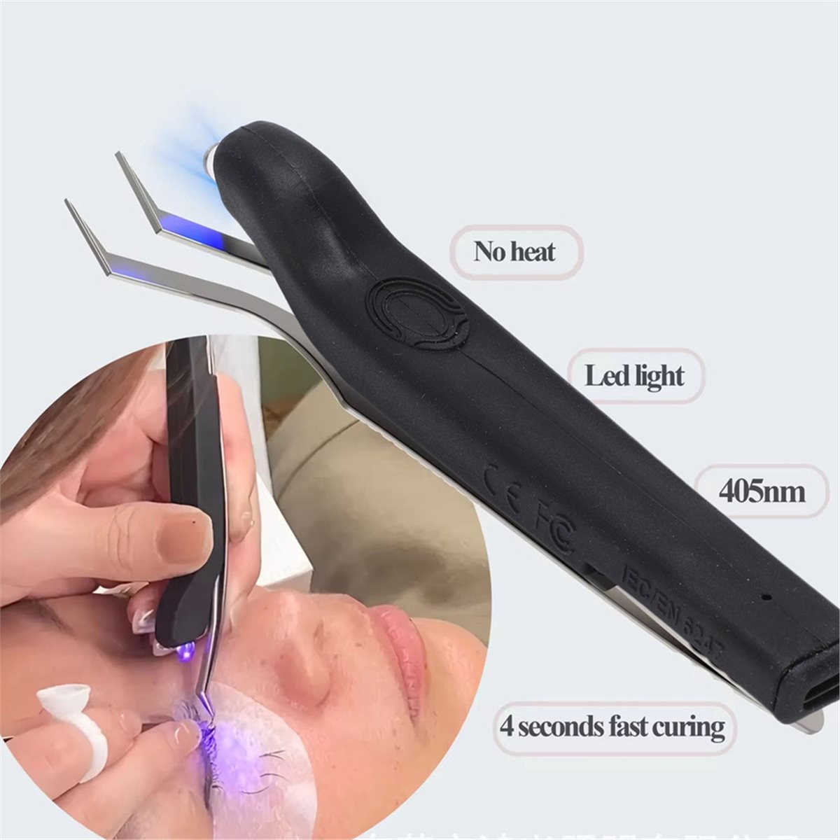 Eyelash Extension Uv - Pinzette UV Ricaricabili Utili per Extension