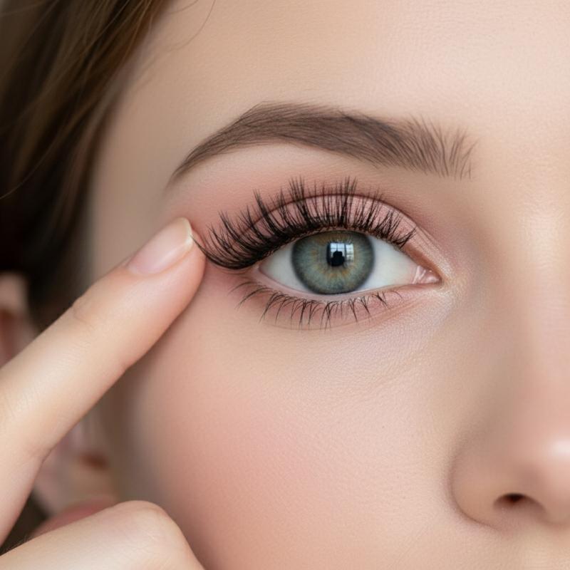 Lash Adhesive Glue - Ciglia a ciuffetti nere autoadesive senza